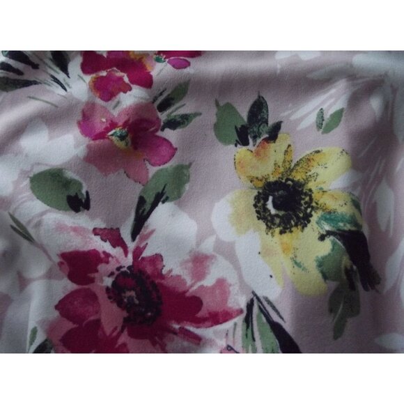 Apt 9 Dress Womens Size 18 Pink Floral Sleeveless Sheath midi below knee Spring - Picture 10 of 16